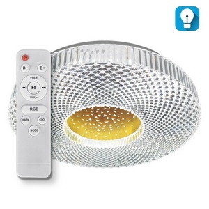 Изображение товара Светодиодный светильник потолочный 70W RGB, управление с приложения Ilink с ПДУ Lumin'arte Violet CLL55