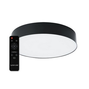 Изображение товара Потолочный светильник накладной светодиодный 6500k 80W CCT 3000-6500K, с ПДУ черный матовый Lumin'arte Macaron CLL58