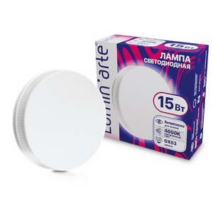 Изображение товара Светодиодная лампа 15Вт 4000K GX53 Lumin'arte LSTD-GX-15W4KGX53