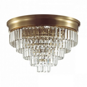 Изображение товара Потолочная люстра Lumion Zaha 5257/8C латунь/хрусталь металл/прозрачный Е14 8*40W 220V с подвесками