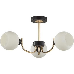 Изображение товара Потолочная люстра на штанге в форме шара Lumion Bliss 5642/3C чёрный, золотой E27 3*60W 220V