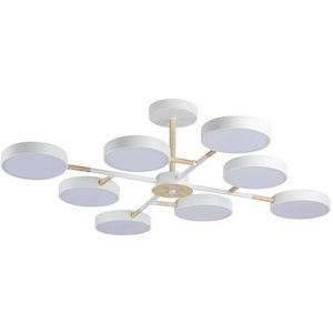 Изображение товара Потолочная люстра на штанге Lumion Brad 5653/99CL белый, дерево LED 144W 3000-6000K 6748Лм 220V