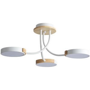 Изображение товара Потолочная люстра на штанге Lumion Arley 5654/54CL белый, дерево LED 54W 3000-6000K 3125Лм 220V