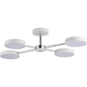 Изображение товара Потолочная люстра на штанге Lumion Mika 5659/72CL белый, хром LED 72W 3000-6000K 3902Лм 220V