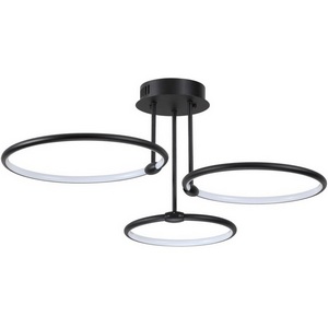 Изображение товара Люстра потолочная с пультом Lumion Ursula 6506/66CL LEDIO черный LED 66W 4188Лм 3000-6000K