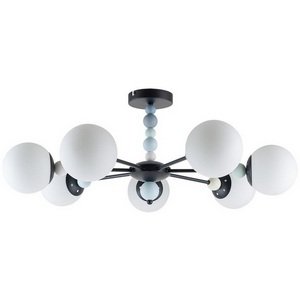 Изображение товара Потолочная люстра на штанге Lumion Sunday 6526/7C черный E14 7*40W 220V шарики