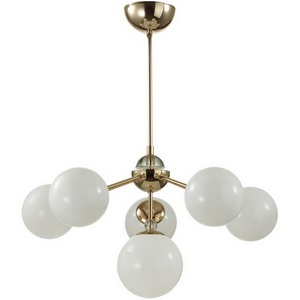 Изображение товара Потолочная люстра на штанге Lumion Marsha 6536/6C золотой E27 6*40W 220V шарики