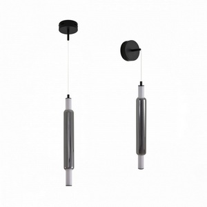 Изображение товара Бра подвесное светодиодное/подвесной светильник Lumion Trendy 6556/15WCL черный/дымчатый, металл/акрил/стекло LED 15W 4000К 220V