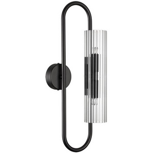 Изображение товара Бра Lumion Toronto 6561/2W черный/прозрачный/металл/стекло G9 2*20W 220V