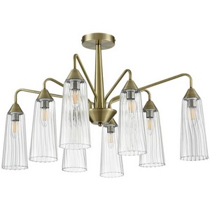 Изображение товара Потолочная люстра на штанге Lumion Doliana 6584/8C бронза/прозрачный, металл/стекло E14 8*40W 220V