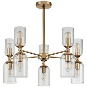 Изображение товара Потолочная люстра на штанге Lumion Kassia 6586/10 золото/прозрачный, металл/стекло E14 10*40W 220V