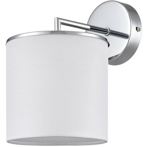 Изображение товара Бра Lumion Suntori 6591/1W хром/белый, металл/текстиль E14 1*40W 220V