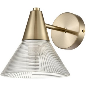 Изображение товара Бра Lumion Corne 6596/1W латунь титаниум/прозрачный, металл/стекло E27 1*60W 220V