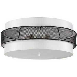 Изображение товара Потолочный светильник круглый Lumion Animaisa 8002/6C белый, черный металл/металл, текстиль Е27 6*60W 220V