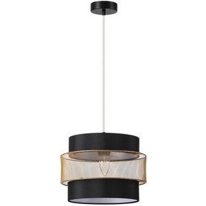 Изображение товара Подвесной светильник Lumion Animaisa 8003/1A черный/черный, золотой металл/металл, текстиль Е27 60W 220V