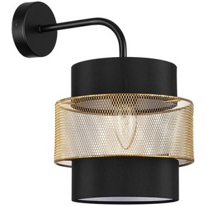 Изображение товара Бра Lumion Animaisa 8003/1W черный/черный, золотой металл/металл, текстиль Е27 60W 220V