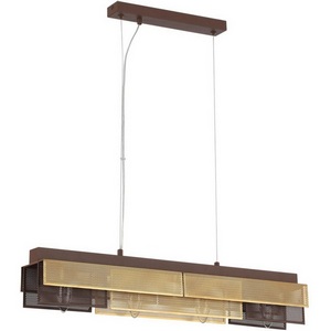 Изображение товара Подвесной светильник с золотой арматурой Lumion Dana 8005/4A кофе/кофе, золотой металл/металл Е14 4*40W 220V