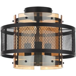 Изображение товара Потолочная люстра с черной арматурой Lumion Zarina 8007/3C черный/черный, золотой металл/металл, стекло Е14 3*40W 220V