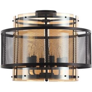 Изображение товара Потолочная люстра Lumion Zarina 8007/6C черный/черный, золотой металл/металл, стекло Е14 6*40W 220V