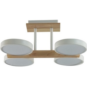 Изображение товара Люстра потолочная светодиодная холодного белого света на штанге Lumion Plato 8030/72CL белый, дерево/металл, акрил LED 72W 3000-6000К 220V