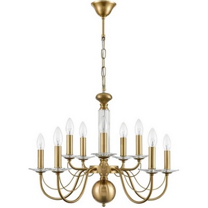 Изображение товара Подвесная люстра Lumion Incanto 8033/10 медь, металл/стекло Е14 10*40W 220V подсвечник