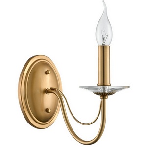 Изображение товара Бра Lumion Incanto 8033/1W металл/стекло, медь/прозрачный E14 1*40W 220V подсвечник