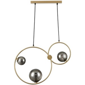 Изображение товара Подвесной светильник Lumion Ornato 8036/3 шампань/дымчатый, металл/стекло G9 3*35W 220V шарики