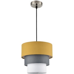 Изображение товара Подвесной светильник Lumion Ilaida 8038/1 никель/желтый/серый/белый, металл/текстиль Е27 60W 220V