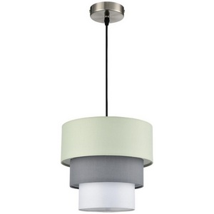 Изображение товара Подвесной светильник Lumion Ilaida 8039/1 никель/мятный/серый/белый, металл/текстиль Е27 60W 220V