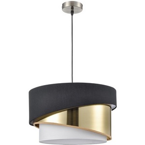 Изображение товара Подвесной светильник Lumion Indira 8041/3 никель/черный/золото/белый, металл/текстиль Е27 3*60W 220V