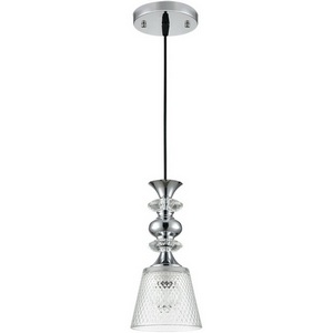 Изображение товара Подвесной светильник Lumion Manola 8049/1А хром/прозрачный металл/стекло E27 1*60W 220V