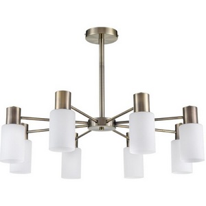 Изображение товара Потолочная люстра на штанге Lumion Mave 8100/8C бронза/белый металл/стекло Е14 8*40W 220V