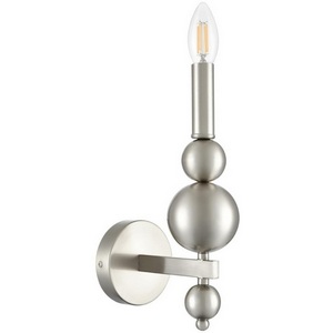 Изображение товара Бра Lumion Nana 8107/1W никель, металл E14 1*40W 220V в виде свечи