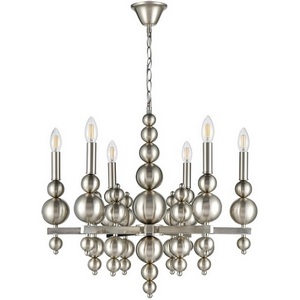 Изображение товара Подвесная люстра Lumion Nana 8107/6 никель, металл Е14 6*40W 220V подсвечник