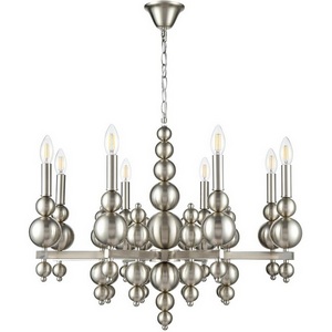 Изображение товара Подвесная люстра Lumion Nana 8107/8 никель, металл Е14 8*40W 220V подсвечник