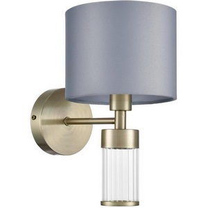 Изображение товара Бра подвесное шириной 15 см Lumion Damona 8108/1W латунь титаниум/серый, металл/текстиль/стекло E14 40W 220V