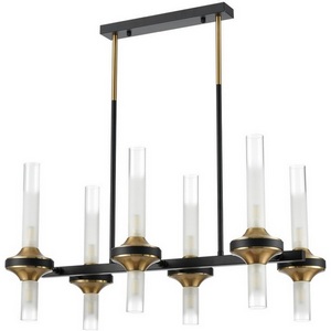 Изображение товара Потолочная люстра на штанге Lumion Tamaresa 8112/12 черный/бронза/прозрачный, металл/стекло G9 12*30W 220V