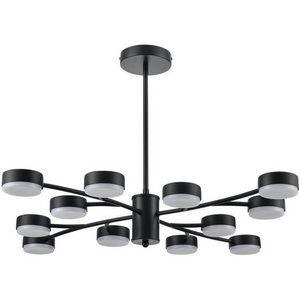 Изображение товара Люстра led с матовой черной арматурой на штанге Lumion Torina 8117/12 черный, металл LED GX53 12*7W 220V