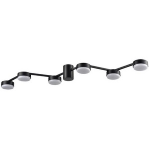 Изображение товара Люстра потолочная накладная с led-лампами Lumion Sanata 8187/6C черный, металл LED GX53 6*7W 220V