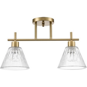 Изображение товара Потолочная люстра на штанге Lumion Vivian 8188/2C латунь/прозрачный, металл/стекло E14 2*40W 220V