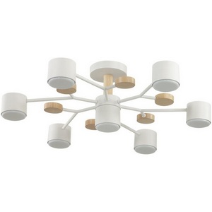Изображение товара Потолочная люстра на штанге Lumion Rondo 8195/7C белый, металл/дерево/пластик LED GX53 7*9W 220V