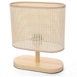 Изображение товара Настольная лампа Lumion Maderana 8201/1T бежевый, дерево/текстиль E27 1*60W 220V