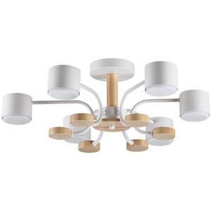 Изображение товара Потолочная люстра на штанге Lumion Rondo 8231/6C белый, металл/дерево/пластик LED GX53 6*9W 220V