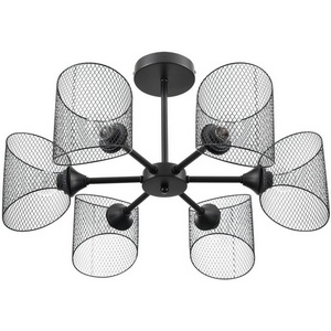 Изображение товара Потолочная люстра на штанге Lumion Tidina 8238/6C черный, металл Е27 6*60W 220V