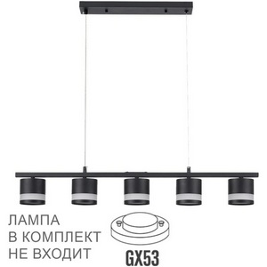 Изображение товара Подвесной светильник Lumion Lanika 8240/5 черный, металл/акрил LED GX53 5*7W 220V