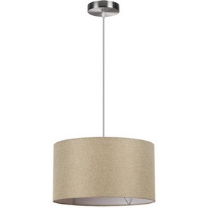 Изображение товара Подвесной светильник Lumion Nikki 8250/2 никель/бежевый, металл/текстиль Е27 2*60W 220V