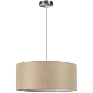 Изображение товара Подвесной светильник Lumion Nikki 8250/3 никель/бежевый, металл/текстиль Е27 3*60W 220V