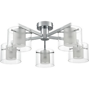 Изображение товара Потолочная люстра Lumion Verdi 8261/5C металл/стекло, хром/прозрачный E14 5*40W 220V