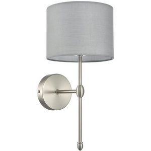 Изображение товара Бра Lumion Latti 8262/1W металл/текстиль, никель/серый E14 1*40W 220V