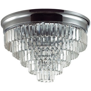 Изображение товара Потолочная люстра Lumion Zaha 8266/8C хром/хрусталь металл/прозрачный Е14 8*40W 220V с подвесками